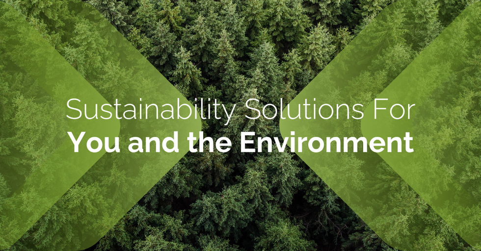 Providers_sustainability Graphic for "sustainability solutions for you and the environment"